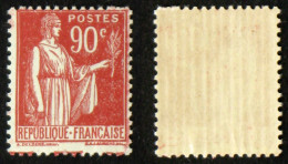 N° 285 90c Rouge-carminé PAIX Neuf N** TB Cote 75€ - 1932-39 Paz