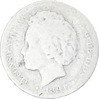 Espagne, Alfonso XIII, Peseta, 1894, Argent, TB, KM:702 - Premières Frappes