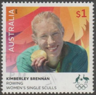 AUSTRALIA - USED 2016 $1.00 Olympic Games Gold Medal Winners - Kimberley Brennan - Women's Single Sculls - Used Stamps