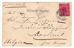 Bilhete Postal Santo Antonio Salvador Da Bahia 1901 Brésil Brasil Brazil Malines Belgique - Briefe U. Dokumente