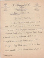 Carta Intestata Della " G. Ricordi & C. "  Con Nota Manoscritta Con Firma Da Identificare . Napoli 26 Febbraio 1937 - Cantantes Y Musicos