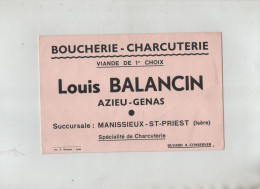 Boucherie Charcuterie Balancin Azieu Genas Succursale Manissieux Saint Priest - Food