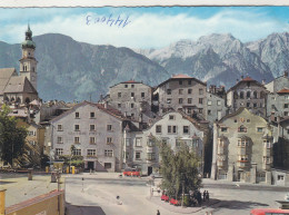 D5547) Solbad HALL - Unterer Stadtplatz Gegen Bettelwurf - Tirol - Gasthof POST U. Alter VS BUS - Hall In Tirol