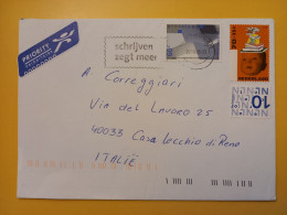 2005 BUSTA COVER PAESI BASSI OLANDA NEDERLAND BOLLO PRIORITY ANNIVERSARY CHILDREN OBLITERE' AMSTERDAM   FOR ITALY - Cartas & Documentos