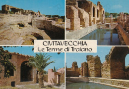 CARTOLINA  CIVITAVECCHIA,LAZIO-LE TERME DI TRAIANO-STORIA,MEMORIA,CULTURA,IMPERO ROMANO,BELLA ITALIA,NON VIAGGIATA - Civitavecchia