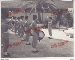 Guerre D'Algérie Archive  D'un Militaire Prise D'armes Au 10 è CRT  Compagnie Régionale Du Train 4 Photos Beau Format - Krieg, Militär