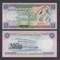 SYRIA  -  1991  25 Pounds UNC Banknote - Syrien