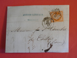 DC1 FRANCE   BELLE LETTRE 1857 TOULOUSE  A  CASTRES  +N°16+AFF. INTERESSANT++ - 1853-1860 Napoleon III