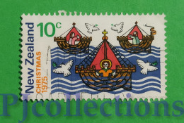 S357- NUOVA ZELANDA - NEW ZEALAND 1975 NATALE - CHRISTMAS 10c USATO - USED - Used Stamps