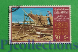 S358- KUWAIT 1970 COUNTRY CRAFT INDUSTRY 50f USATO - USED - Usados