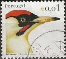 PORTUGAL 2003 Birds - 1c. - Green Woodpecker FU - Oblitérés