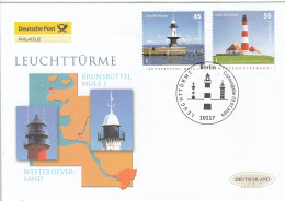 FDC GERMANY Bundes 2473-2474,lighthouses - 2001-2010