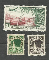 Comores Poste Aérienne N°1, Taxe N°1 Et 2 Cote 3.70€ - Gebruikt