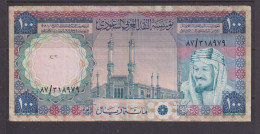 SAUDI ARABIA  -  1961-76  100 Riyals Circulated Banknote As Scans - Saudi Arabia