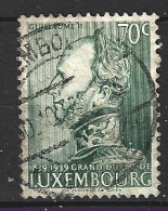 LUXEMBOURG. N°314 Oblitéré De 1939. Guillaume II. - Usati