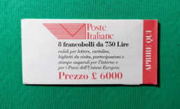 ITALIA-1995 Libretto Con 8 V. 750 Lire "Visitate Il Museo Storico Della Posta" - Markenheftchen
