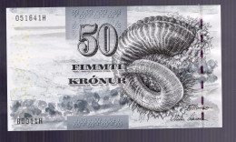 Faroer 50 Kronur Year ND (2001) P29 With Security Thread UNC - Faroe Islands