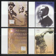 (B255-4) Sierra Leone 2004 Athens Olympic Games - Olympics - Mi 4608-11 Set MNH - Summer 2004: Athens