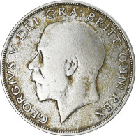 Monnaie, Grande-Bretagne, George V, 1/2 Crown, 1921, TB, Argent, KM:818.1a - K. 1/2 Crown