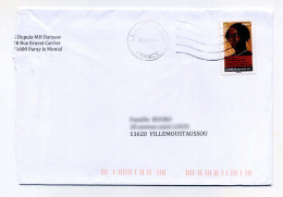 Mandy, By Edward Barnard Lintott. French Stamp Alone On Cover. Inland Letter To Villemoustaussou. France 2012 - Storia Postale