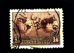 AUSTRALIA - 1934  1/6  HERMES  NO WMK  FINE USED  NH SG 153 - Gebraucht