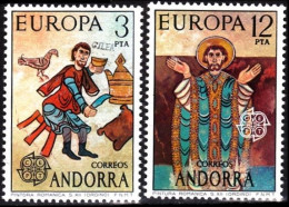ANDORRA SPANISH 1975 EUROPA: Paintings. Complete Set, MNH - 1975