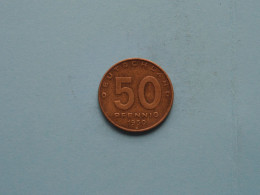 1950 A - 50 Pfennig ( Uncleaned Coin / For Grade, Please See Photo ) KM 4 ! - 50 Pfennig
