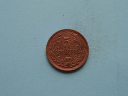 1951 So - 5 Centesimos ( Uncleaned Coin / For Grade, Please See Photo ) ! - Uruguay
