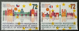 NORTH MACEDONIA 2022 N.MACEDONIA IN EU PRAGUE,PARIS MNH - Macedonia