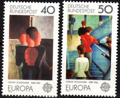 GERMANY 1975 EUROPA: Paintings. Complete Set, MNH - 1975