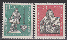 Georg Friedrich Händel Stadtwappen Halle Germany DDR 682/83 Postfrisch - Ungebraucht