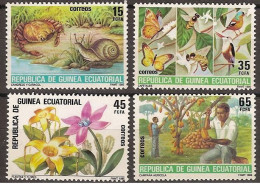 Guinea Ecuatorial 073/76 ** Fauna Y Flora 1985 - Guinée Equatoriale