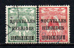 Nouvelles Hébrides  - 1910 - Tb De NCE Surch  - N° 15/16 - Oblit - Used - Used Stamps