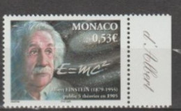 MONACO - Sciences - Albert EINSTEIN, 50 Ans De Sa Mort - Portrait Et Formule E = Mc2 - Postzegelboekjes