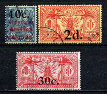 Nouvelles Hébrides  - 1920 - Tb Antérieurs Surch  - N° 59/68/74 - Oblit - Used - Oblitérés