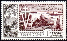 Détail De La Série - Anniversaire De La Libération ** Inde N° PA 22 - 1954 10e Anniversaire De La Libération