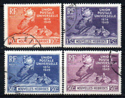 Nouvelles Hébrides  - 1949 - UPU  - N°  136 à 139 - Oblit - Used - Oblitérés