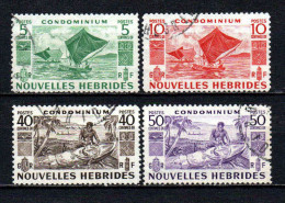 Nouvelles Hébrides  - 1953 - Aspects Des NH - N°  144/145/150/151 - Oblit - Used - Usados