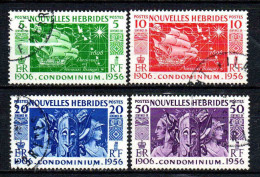 Nouvelles Hébrides  - 1956 - Cinquantenaire  Des NH - N°  167 à 170 - Oblit - Used - Usados