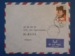 DC2 COMORES   BELLE LETTRE 1966  MORONI A LYON FRANCE +N°38 +AFF. INTERESSANT++ - Storia Postale