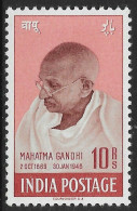 India 1948 Mahatma Gandhi Mourning 10r Mounted Mint, NICE COLOUR As Per Scan - Mahatma Gandhi