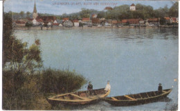LAUENBURG An Der Elbe Blick Von Hohnstorf Color Boote Am Ufer Idyllisch Gelaufen - Lauenburg
