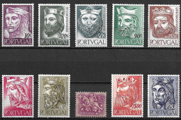 1955 (2 Complete Sets): Reis De Portugal Da 1º Dinastia E Selo Da Autoridade Do Rei D.Dinis. MNH LUXUS POSTFRIS - Ungebraucht