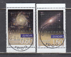 Bulgaria 2009 - EUROPA: Astronomy, Mi-Nr. 4906/07, Stamps From Booklet, Used - Gebraucht