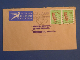 DC2 AFRIQUE DU SUD BELLE LETTRE1965 A BRUSSELS BELGIUM +PAIRE DE TP  +AFF. INTERESSANT++ - Storia Postale