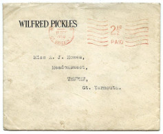 ACTOR : WILFRED PICKLES - LETTER & SIGNATURE, 1950 / GREAT YARMOUTH, THURNE, MEADOWSWEET (HOWES) - Acteurs & Comédiens