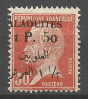 ALAOUITES  N° 18 Variétée Surcharge Déplacée  NEUF* CHARNIERE  / Hinge  / MH - Unused Stamps