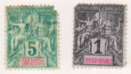 Diégo - Suarez -  1892 - 94 - 2 Timbres - Unused Stamps