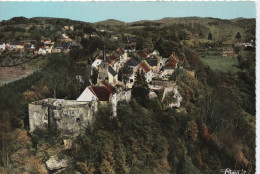 Vue Aerienne La Ruine Du Chateau Et Le Vieux Bourg Dechirure Enhaut A Gauche - La Petite Pierre