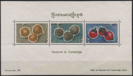 Cambodge - 1962 - Fruits   - Bloc 23  -  Neufs ** -  MNH - Cambogia
